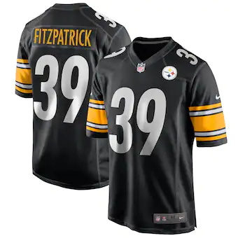 mens nike minkah fitzpatrick black pittsburgh steelers game